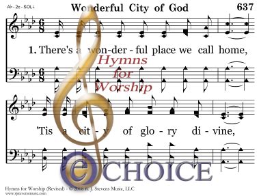 wonderful city of god hymn.